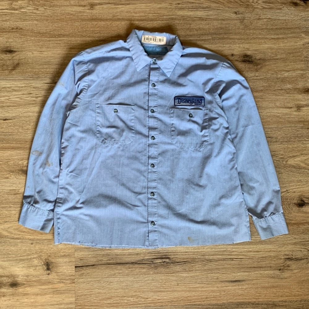 Disneyland Resort Button Up Work Shirt, Cintas, Cropped - Size Large Mens